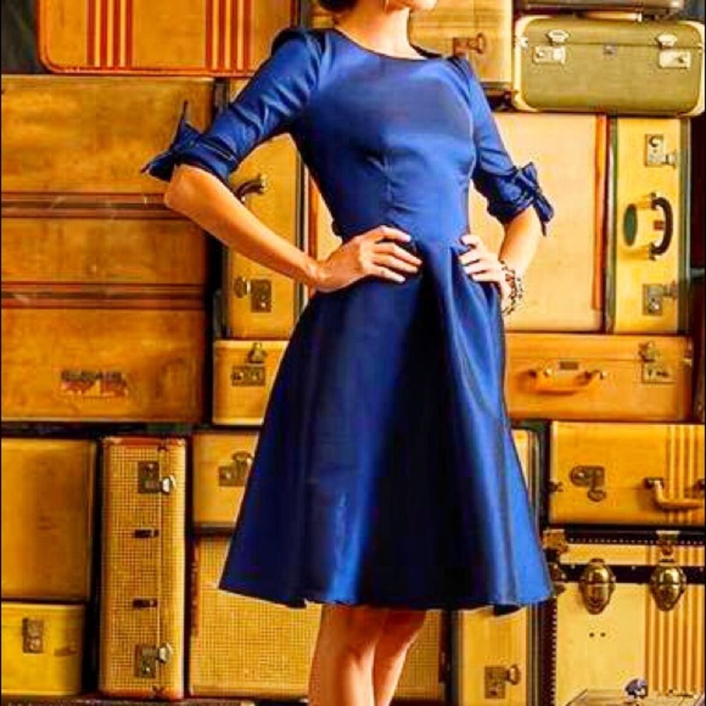 Shabby Apple blue Nutcracker bow dress size 0/2
